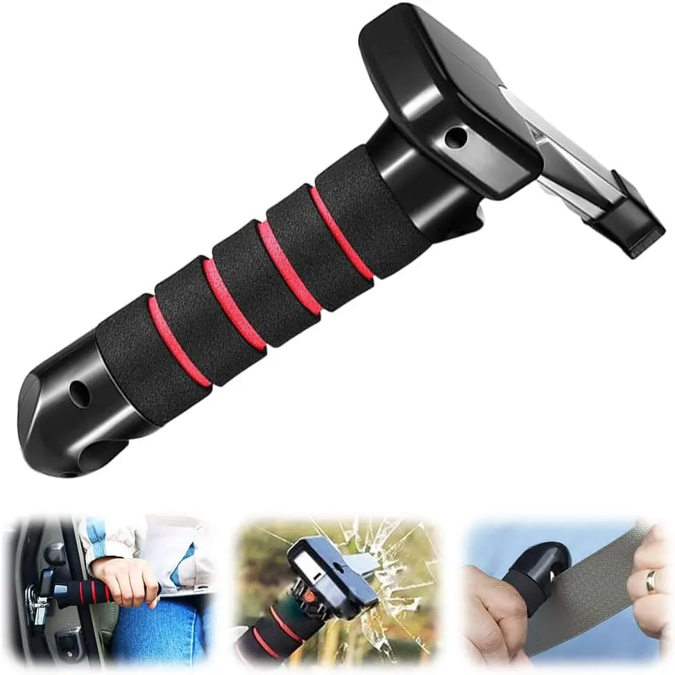 Car Door Handle for Elderly Senior Kit 3-in-1 Car Handle Assist Firm Grip to Multifunction Handle Car Door and Handicapped Help Sit in Back Seat Car Accessories Car Essentials