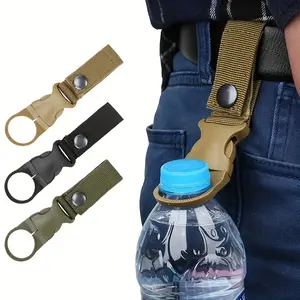 Portable Outdoor Nylon Waist Belt Backpack with Detachable Water Bottle Hook Loop
