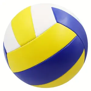 Blue Volleyball, Official Size 5, Indoor Outdoor Soft Volleyball, Ideal for Adult Beach Games, Entertainment, Fitness, Training