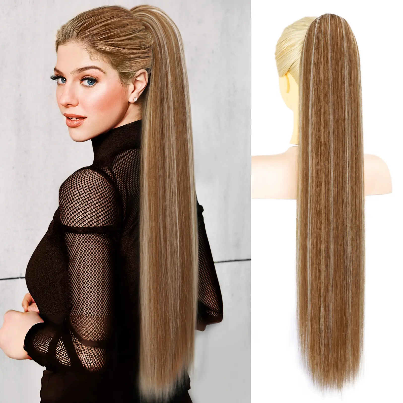 Light Brown with Platinum Highlight