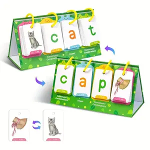 129 Piece Word Building Game Set, Interactive Pocket Chart for Kids, Paper Material, Special Education & Language Therapy Toy, Vocabulary Flashcards