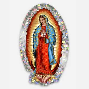 Virgen de Guadalupe Glitter Sticker