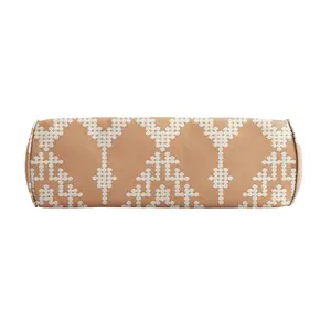 Sorra Home Outdura Folklore Bolster Pillow 16 in x 6 in x 6 in