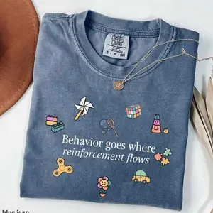 Comfort Colors®  Bcba Shirt, Rbt Aba Therapy Shirt, Applied Behavior Analyst Gift Behavior Therapist Specialist Behavior Interventionist Fabric Top Womenswear Fit