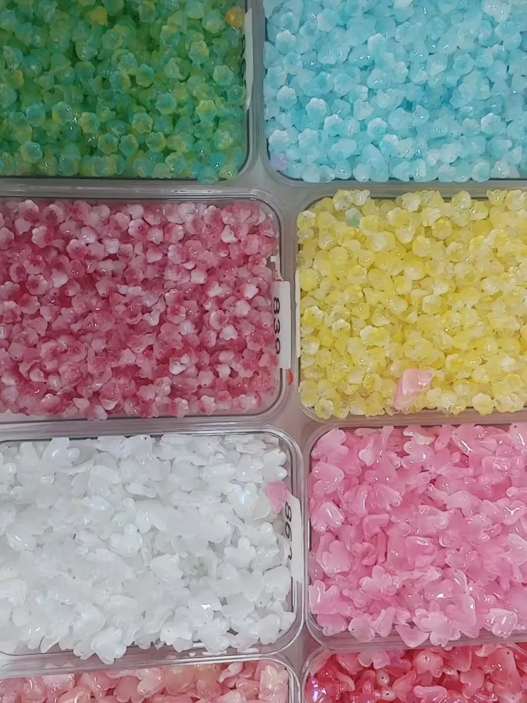 50g Mixed Glass Tulip Flowers