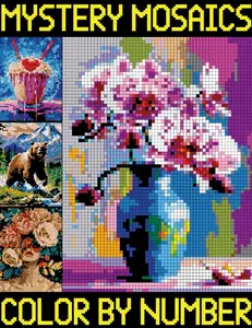 Mystery Mosaic Color By Number: Simple Pixel Art Book for Beginners, Color Quest to Reveal Hidden Pictures