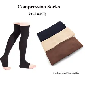 2pcs High Compression Socks, Leg Support Stretch, Anti Fatigue Pain Relief, Knee High Stockings, Socks for Men & Women