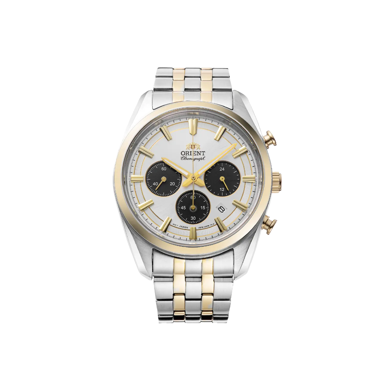 Orient Stretto 40mm Solar Classic Quartz Wrist Watch - Date Chronograph, Sapphire Crystal, Men's Fashion Watch, RA-TX0302S10B, Classic Quartz Watch, Date Chronograph Watch
