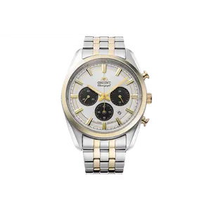 Orient Stretto 40mm Solar Quartz Chronograph with Sapphire Crystal, RA-TX0302S10B