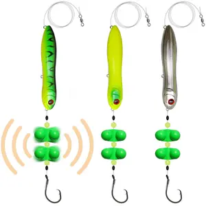 HADORAM Catfish Float Rigs with Catfish Rattles Rattling Catfishing Tackle for Bank Fishing Cooper Rig Equipment Circle Hooks for Peg Floats Santee Rig