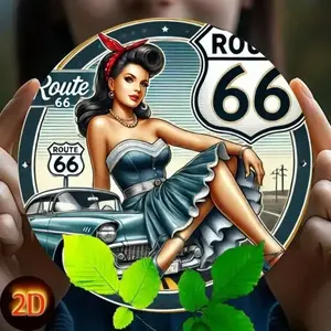 8*8" One piece retro round metal aluminum sign, gas station sign, wall art decoration iron painting retro sign garage wall decoration