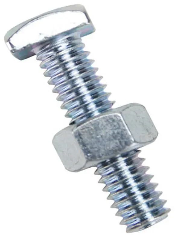 212 MAIN Battery Terminal Bolts and Hex Nuts, 0.75 in. Zinc-Plated Steel Fastener Set, 1/4-20 Thread, Corrosion Resistant for Lawn Tractors, Battery Terminal Nut And Bolt, Fully Threaded, 3 X 1.6 X 1 In, 0.1 Lbs