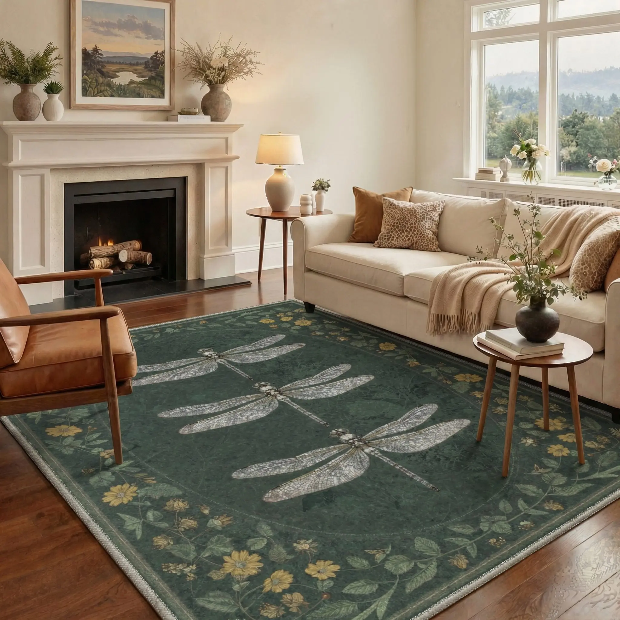 【Deals For You Days】BEIMO Carpet – Machine Washable, Pet Friendly, Soft Area Rug, Non-Slip Floor Rug, Perfect Home Decor for Any Room ,ARC2016-BLOOM