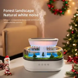 Simulated Raindrop Design Aroma Diffuser, Air Humidifier with LED Light, Decorative Desktop Air Humidifier for Home Office, Room Office Humidifier