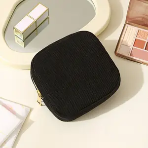 Portable Sanitary Pad Storage Bag, Large Capacity Soft Material for Tampons and Panty Liners, Minimalist Bohemian Style, Travel Storage, Travel Organizer Bag, Travel Organization Pouch
