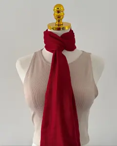 Authentic Pashmina Shawl, Scarlet Red, Ultrasoft & Feather light, Handcrafted in Kashmir