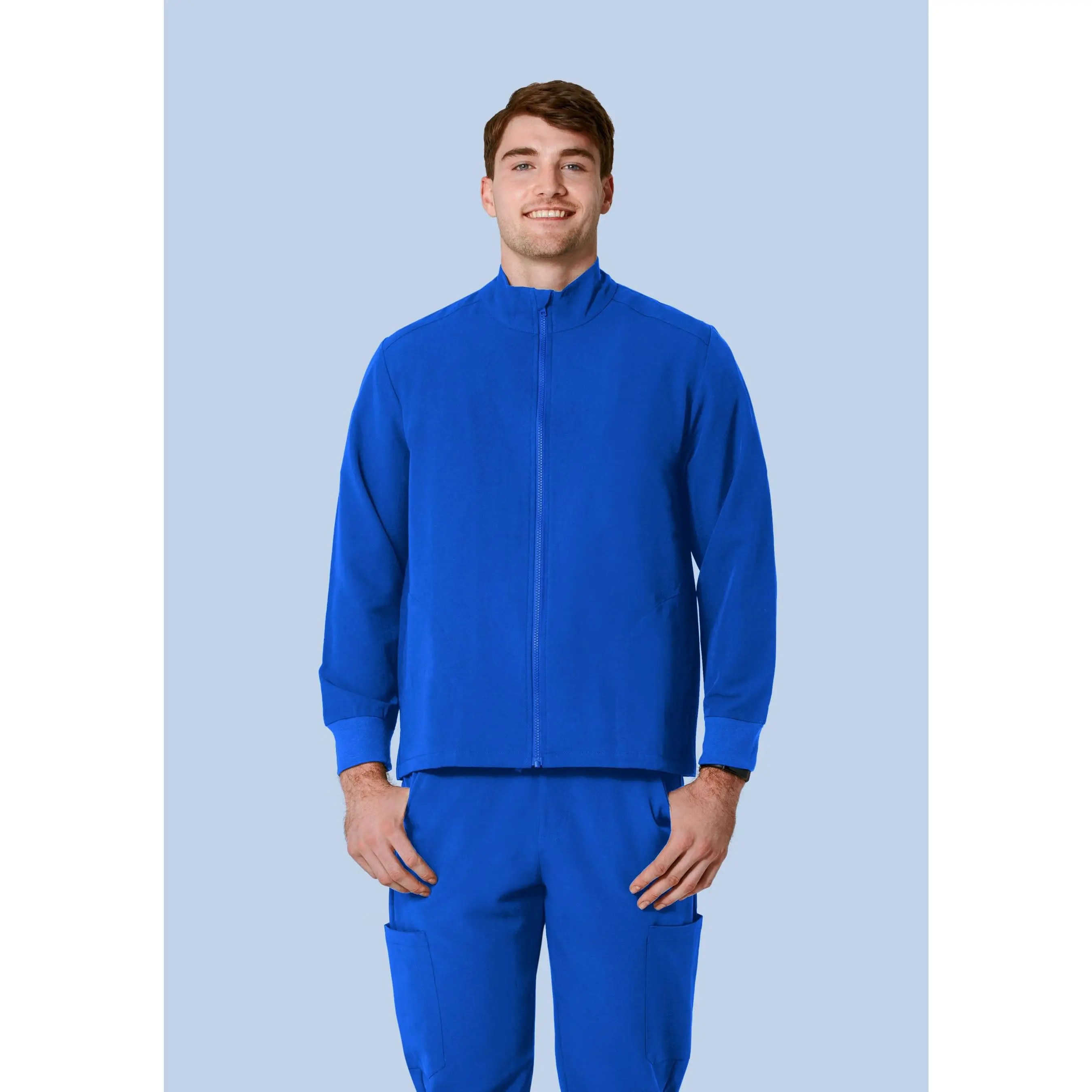 Men's Modern Scrub Jacket Royal Blue