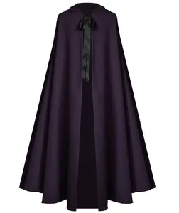 Gothic Steampunk Victorian Medieval Renaissance Western Pirate Civil War Cosplay Costume History Hooded Cape Cloak