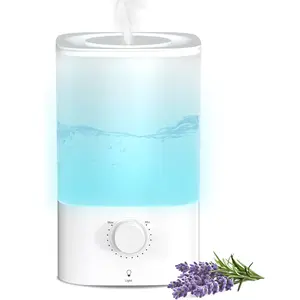 Electactic Top-Fill Cool Mist Bedroom Humidifier for Plants & Baby Nursery, 3.2L Large Capacity for up to 40H Runtime, Ultra Quiet <28dB, 3 IN 1, 5μm Fine Mist, BPA-Free for Living Room, Desk, Office