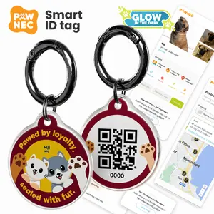 IndieTag 'Pawed by Loyalty' - Dog ID Tag - QR code Dog Tag - Dog Tracker - Personalized Pet ID