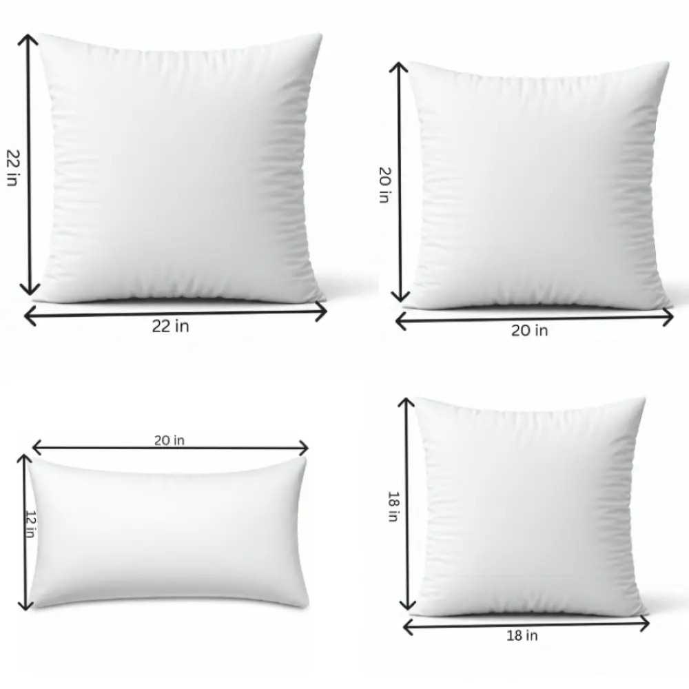 Throw pillow Inserts, size 12x20, 18x18, 20x20, 22x22 inch options