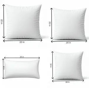 Throw pillow Inserts, size 12x20, 18x18, 20x20, 22x22 inch options