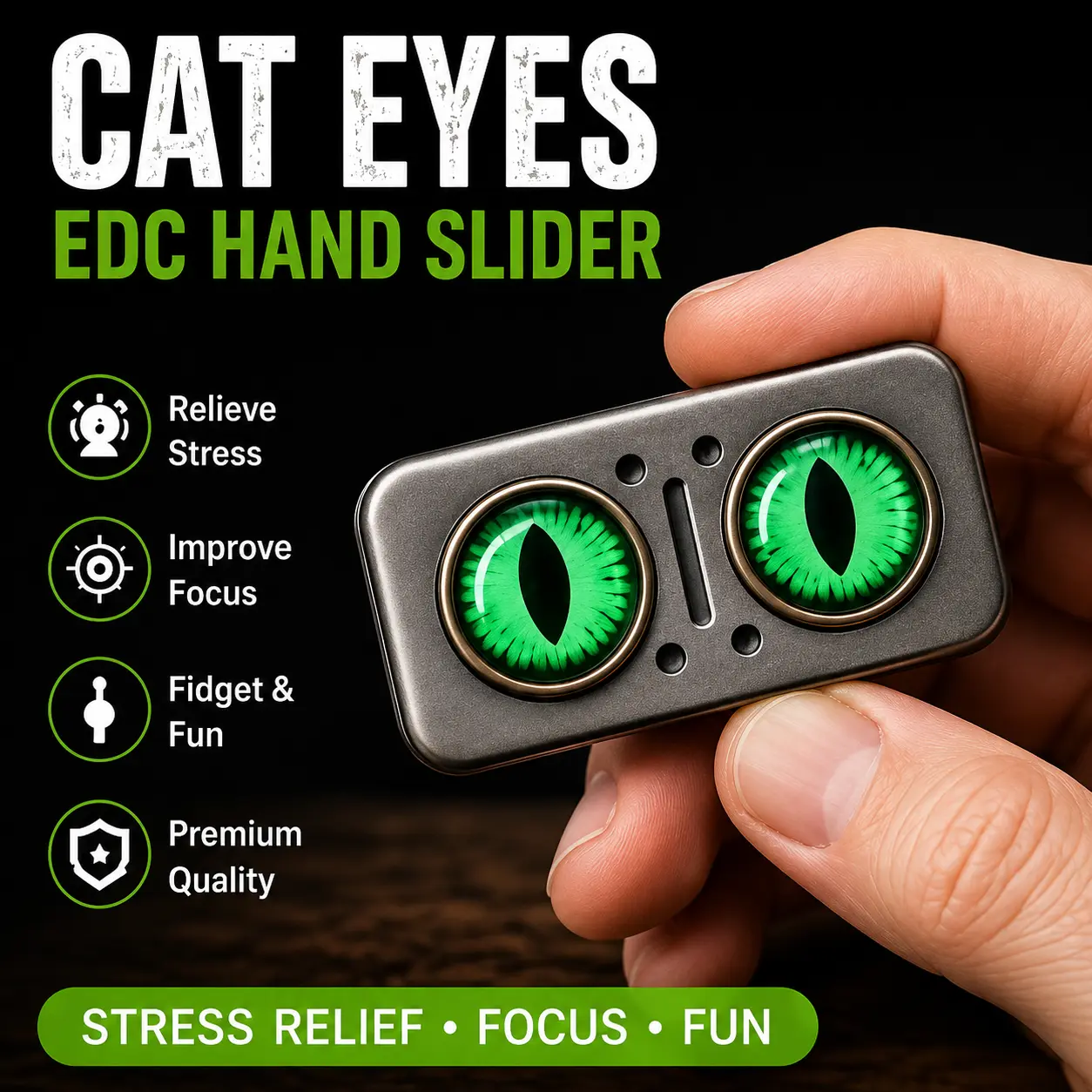 New Trend Fidget Toys - Unique Owl EDC Hand Slider, Portable Stress Relief Fidget Toy, Perfect Time Killing Artifact