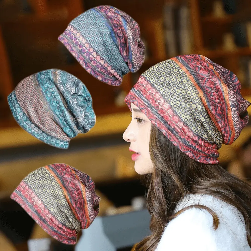 3pcs Women's Baggy Slouchy Beanie Chemo Hat Cap Scarf - Soft, Comfortable & Breathable Fabric - for Cancer Patients & Everyday Wear - Perfect Gift for Women