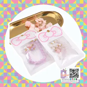 Kitty bow ziplock bag 3x4in (10pcs)