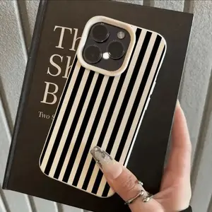 Anti-Drop Zebra Pattern Tpu Phone Case for iPhone 11-16 Pro Max, Soft Protective Cover, Shockproof Tpu Cover, Vintage Leather Texture Design, Aesthetic, Protection, Accessories