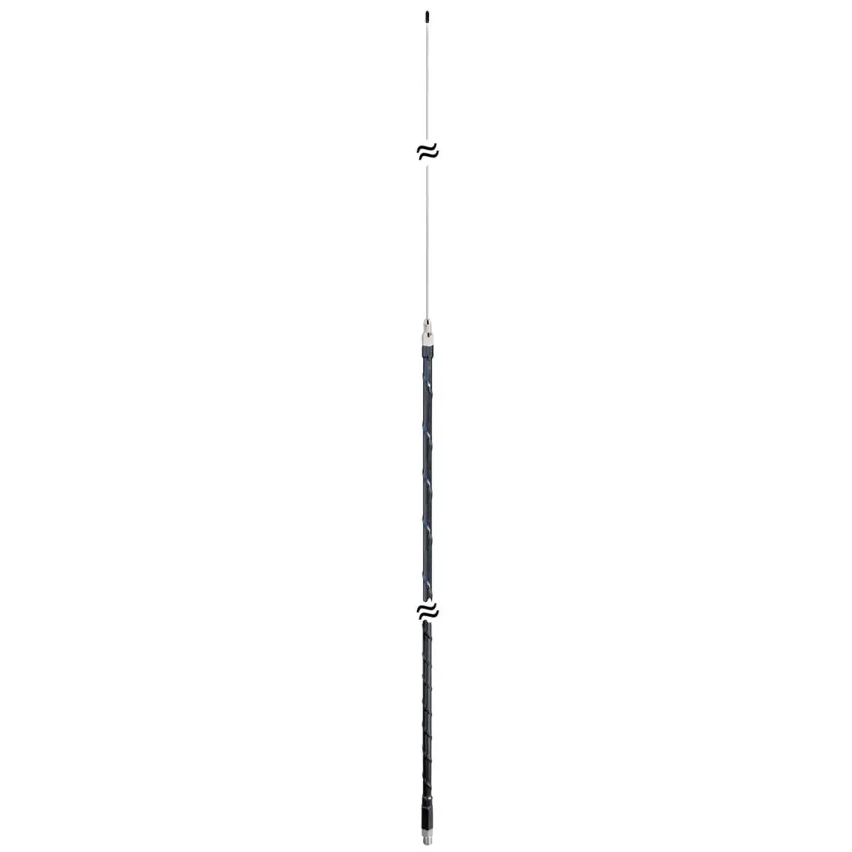 212 MAIN Adjustable Steel Whip Antenna - 500W Heavy Duty High Power Antenna, 75m Length, Threaded Base for Boating, Water Sports, High Power Antennas