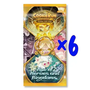 CookieRun TCG: Set 2: Age of Heroes and Kingdoms Loose Booster Pack - 6 Pack Bundle