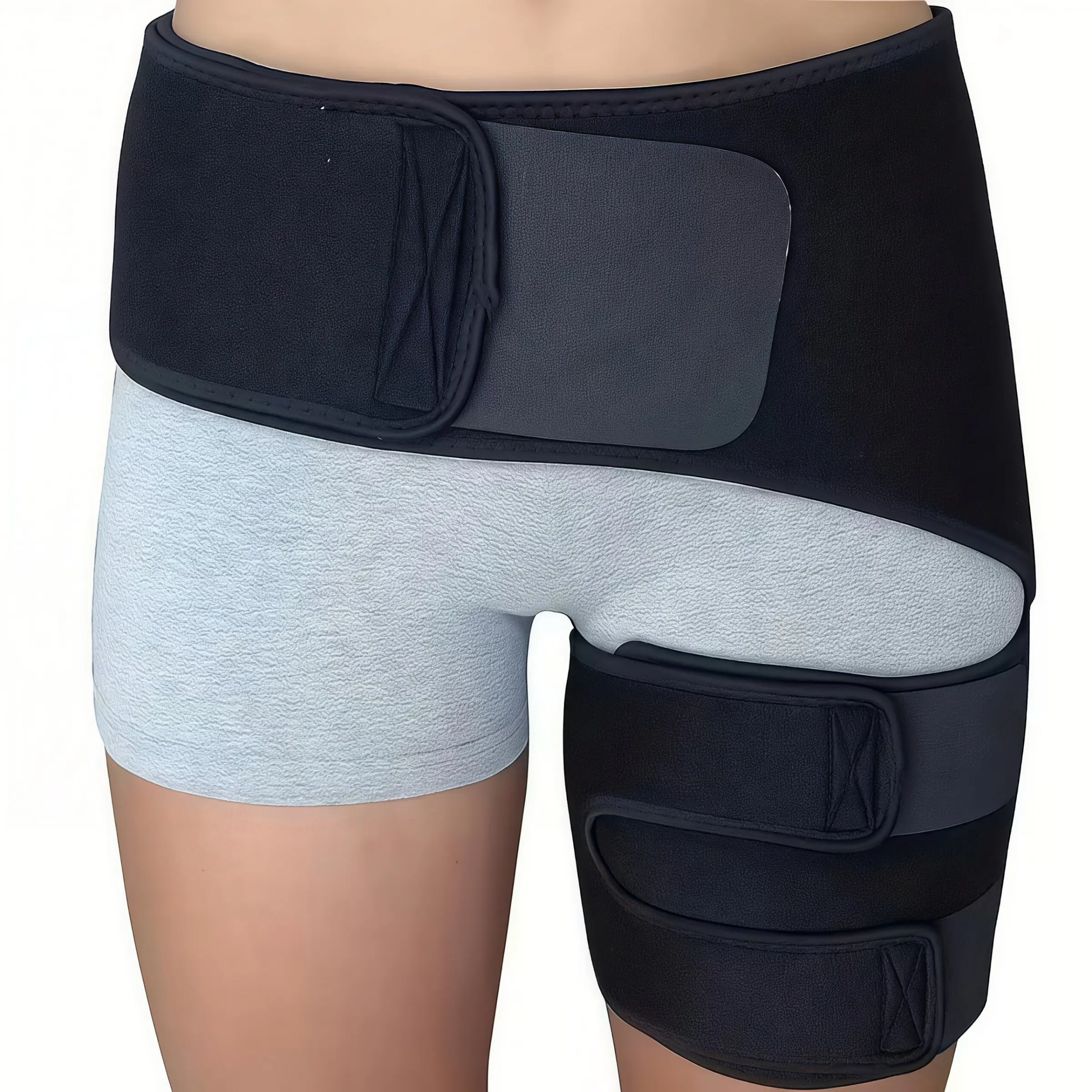 A universal hip support for both men and women, Hip brace, sciatic nerve pain support, compression sleeve for groin strain, hip support for relieving sciatic nerve pain, thigh compression sleeve, female sacroiliac joint belt, hip pain