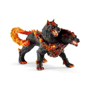 Schleich Hellhound Figurine - ELDRADOR® Animal Design Art Figurine for Imaginative Play - High Quality Decor Ornaments Set