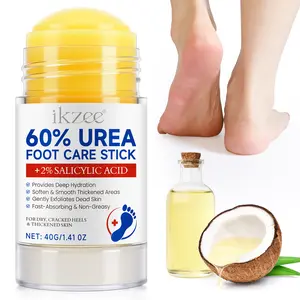 Ikzee Urea Foot Care Stick 40g, Quick Absorption, Deep Hydration, Gentle Exfoliation, Ideal for Dry Cracked Heels, Non-Greasy Formula