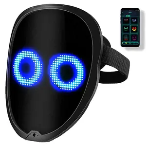 LED Face Mask (App-Controlled Version) – A Must-Have for Kids' Halloween Costumes! Equipped with gesture sensing and eye-catching light-up effects, this rechargeable face-transforming mask is a trendy gift for cosplay, holiday dress-up, and Christmas