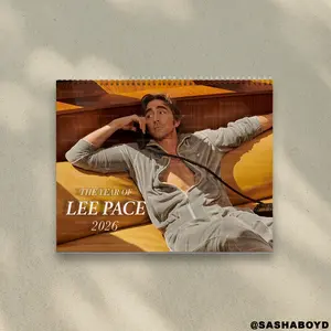 A Year Of Lee Pace 2026 Calendar - Lee Pace Merch for Fan |  Home Decor, Office Decor - New Year Fan Gift, Unique Holiday Gift