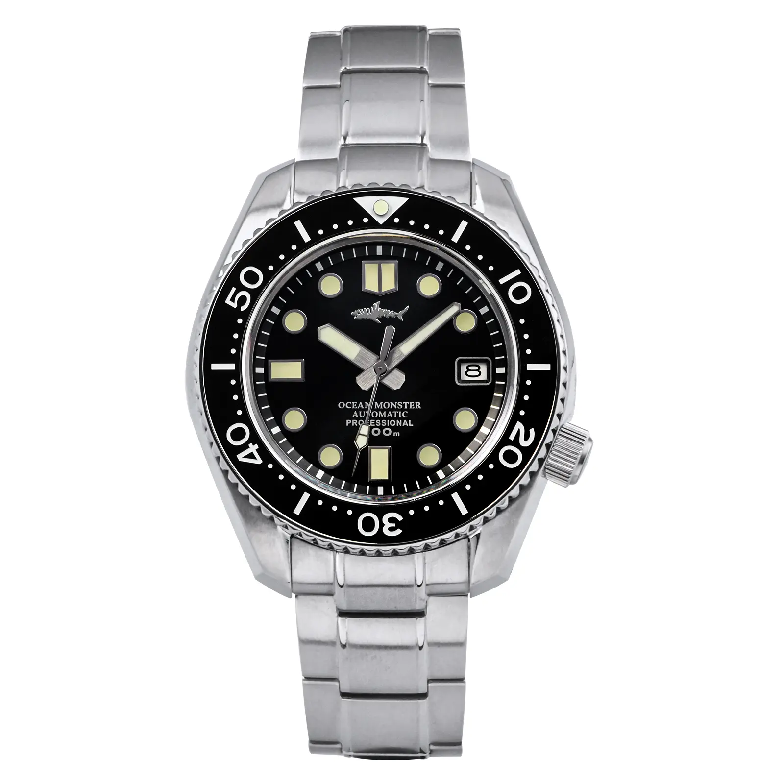 HEIMDALLR Men's 200M Automatic Mechanical Diver Watch - Sapphire Crystal, Stainless Steel Strap, Stainless Steel Wristwatch, Automatic Waterproof Watch, Fashionable Wristwatch, High Quality Watches sohochic