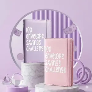 100 Days Money Saving Challenge Coin Envelope Budget Storage Book - Binding Covers With Daily Savings Tracker, Habit-Forming System, And Cash Savings Goal Of $5050 Develop A Consistent Savings Habit