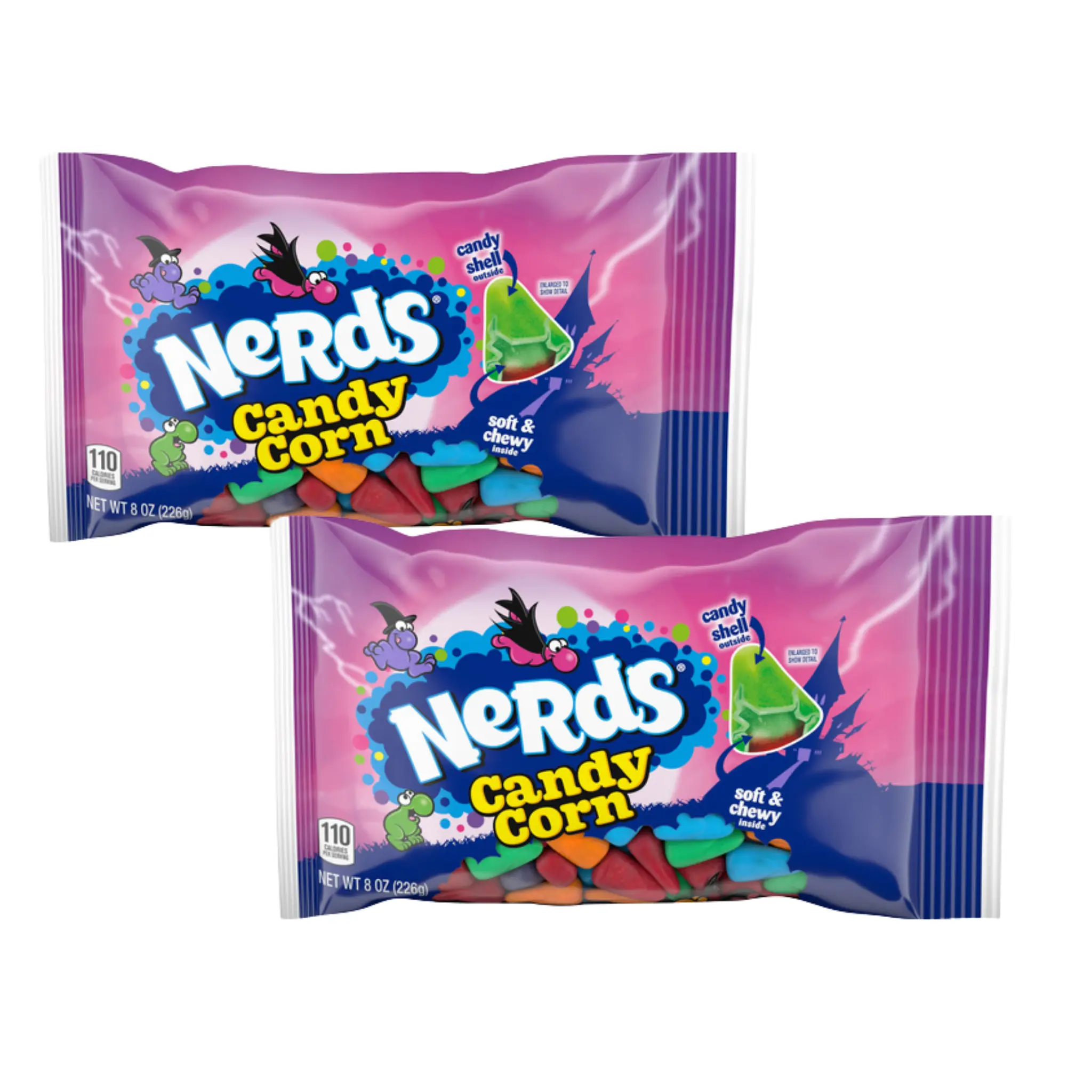 Nerds Candy Corn Halloween Candy 2-Pack, 8 oz Bags
