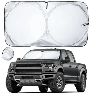 EcoNour Windshield Sunshade - 69"x35" Automotive Glass Sunshade for Semi Trucks, UV Protection Exterior Sun Block Accessory