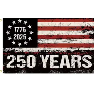 250th Anniversary American Flag 3x5 Ft 1776-2026 Patriotic Outdoor USA Flag
