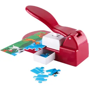 Puzzle Maker Machine Cutter,Jigsaw Puzzle Making Machine with 10 Adhedive Foams,for Arts & Crafts Make Jigsaw Puzzles Scrapbooking & DIY Puzzle Jigsaw Mini Tool