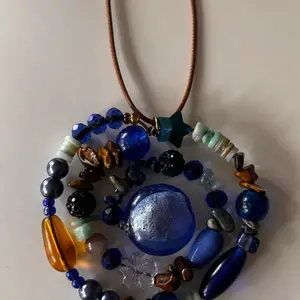 SPIRAL PENDANT GEMSTONE NECKLACE with Multicolor Beads and Shell Accents for Stylish Jewelry