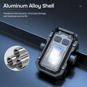 Mini Rechargeable Led Flashlight, Keychain Light for Bag, Portable Torch Keychain Torch, Camping Gadgets, Waterproof, Tactical Flashlight Outdoor Flashlight with Magnet