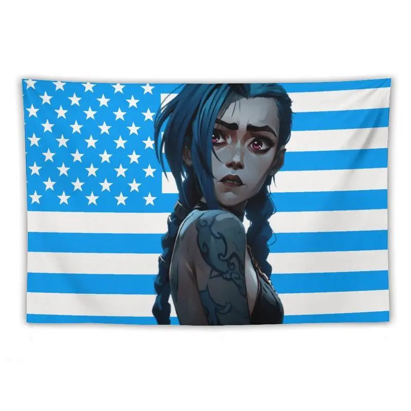 Jinx  wall tapestry poster for college dorm cave living room bedroom  office party decoration gift Home Textile Decorative