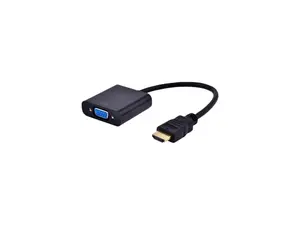 4XEM 4XHDMIVGAFAB HDMI To VGA Adapter - Black