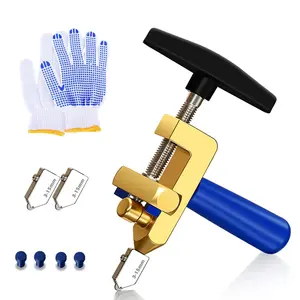2-in-1 Glass and Tile Cutter,Precision Cutting and Breaking Tool,Durable Metal with Painted Finish,Alloy Blade,Easy Assembly for DIY and Professional Projects,Christmas Party Gifts,Hand Tools Kits