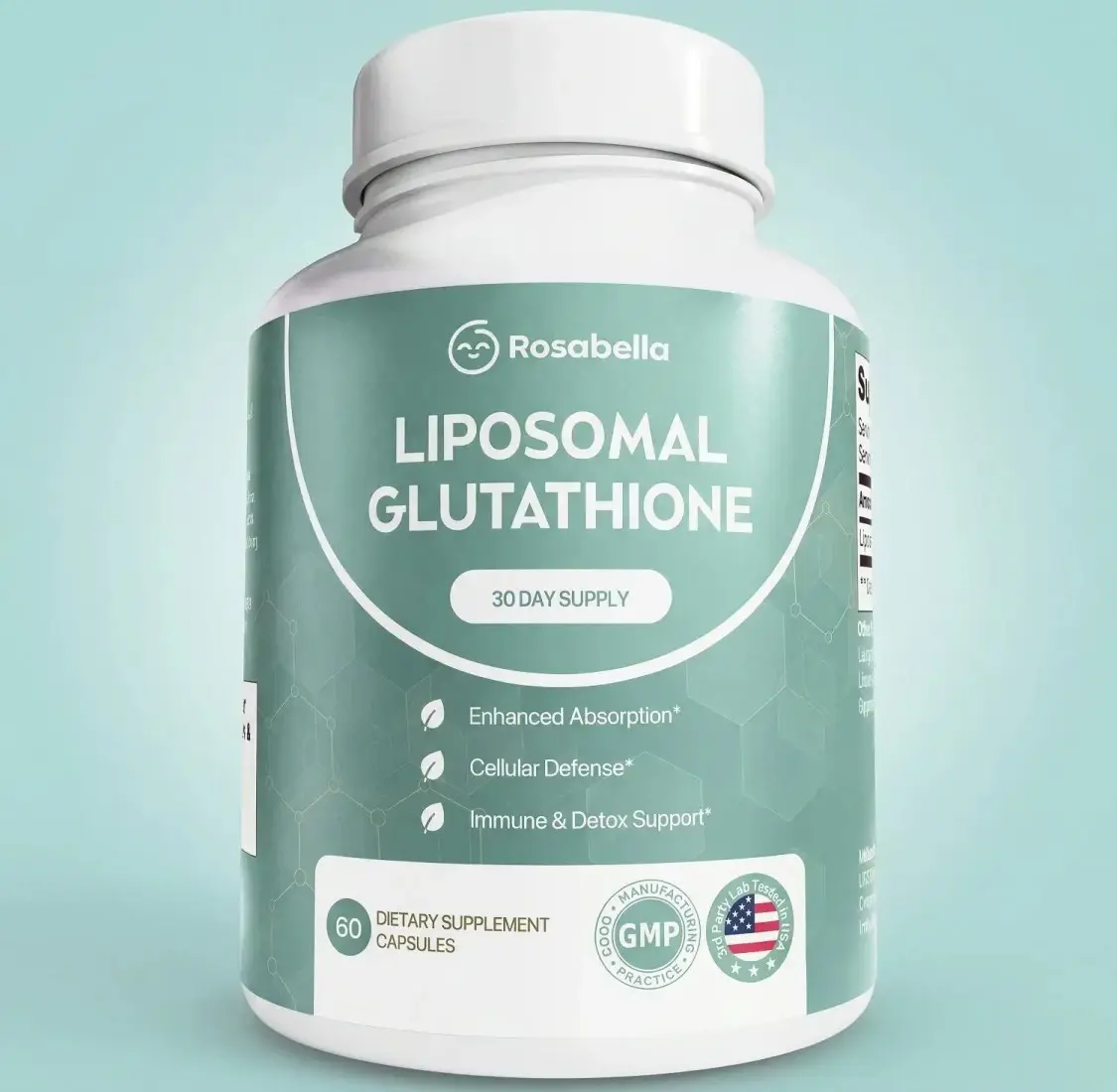 Liposomal Glutathione Capsules – Skin Glow, Immune & Detox Support (60 Count)