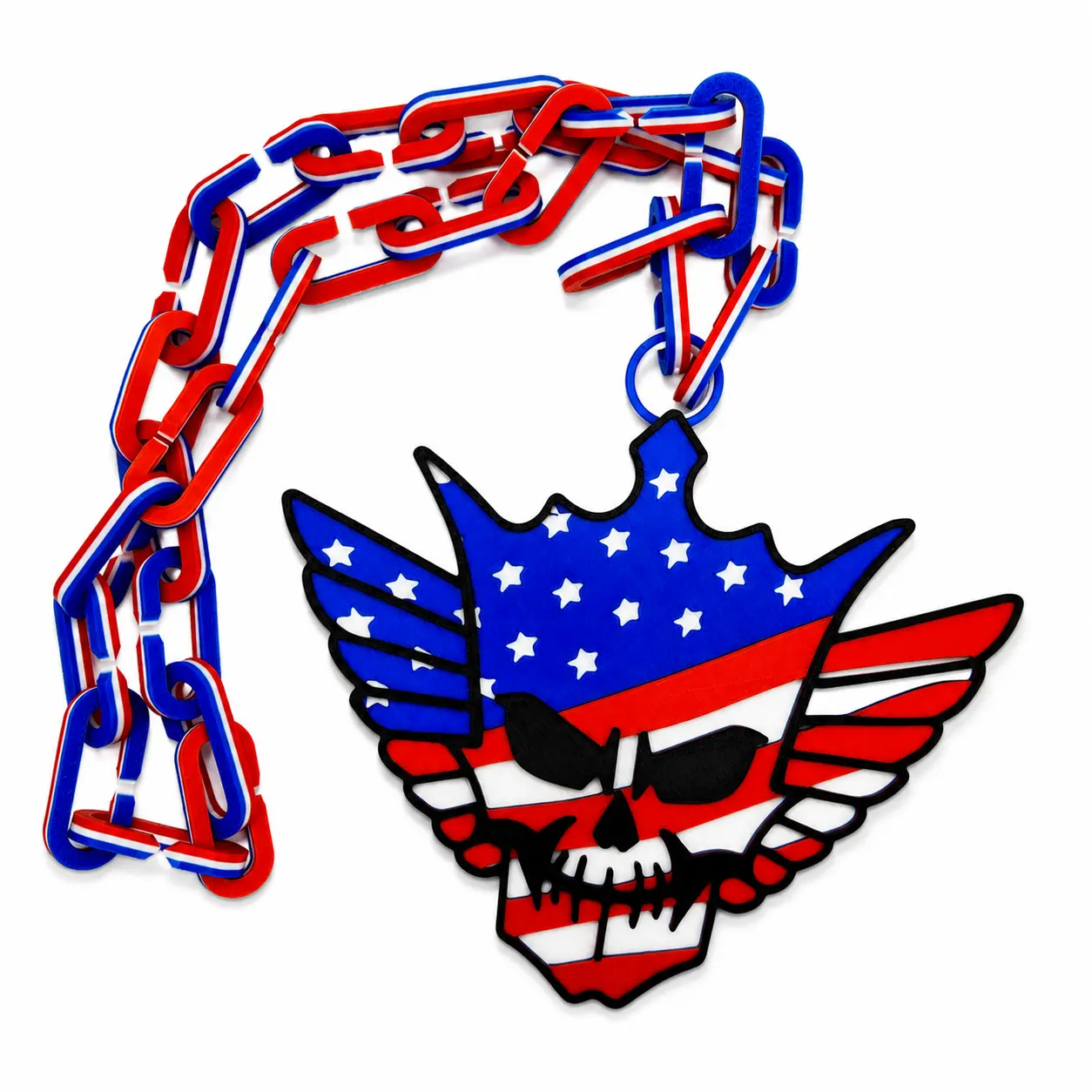 WWE Cody Rhodes American Nightmare 3D Printed Big Dangle Chain Necklace, WWE Merchandise, Costume Fashion Accessory, Hip-Hop Dangle Chain Necklaces